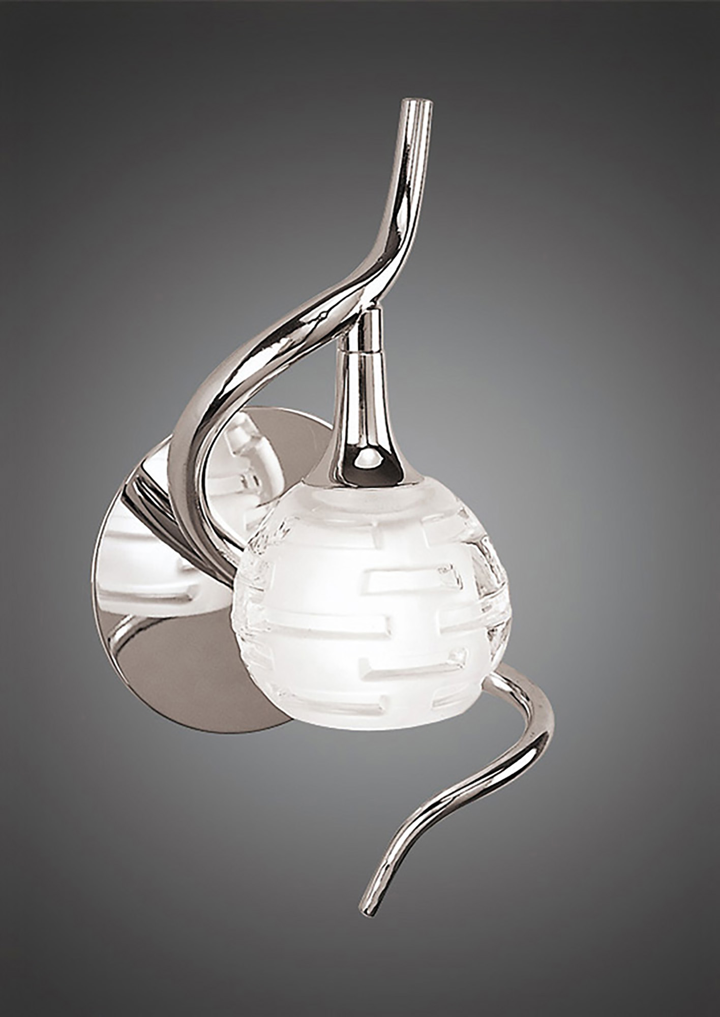 Dali Polished Chrome Wall Lights Mantra Armed Wall Lights